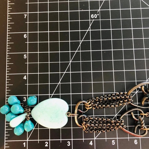 Vintage beautiful and unique heart pendant necklace 💙 - Picture 12 of 12